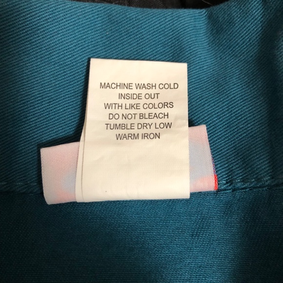 NWOT - Teal Jean Jacket with Straight Bottom - Picture 16 of 16